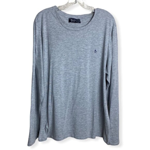 Original Penguin Raglan Performance Shirt Crew Neck Long Sleeves Mens Sz XL - Picture 1 of 5